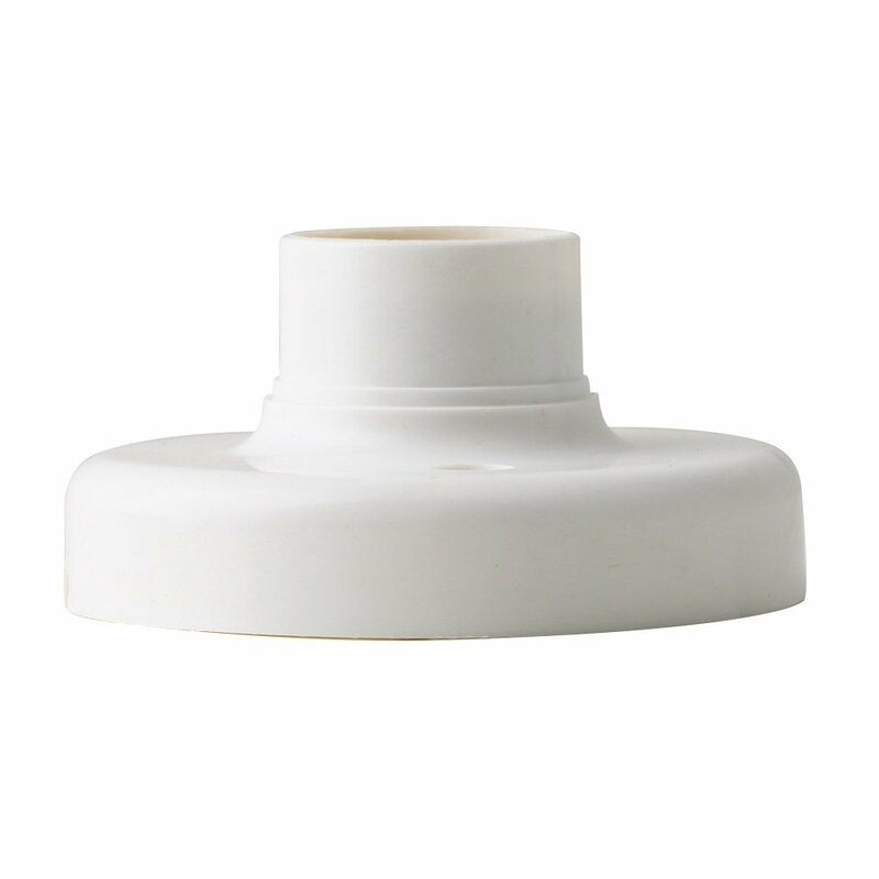 Base de plástico E27 para lámpara, soporte del enchufe de la luz blanca, Popular