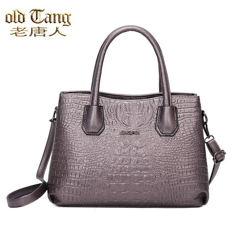 Sacs à main motif Crocodile pour femmes, célèbre marque de luxe, sacs à bandoulière de styliste en cuir Pu de bonne qualité, 2021