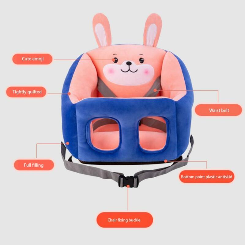 Baby Seat Sofa Cute Cartoon Baby Support Sofa with Filling Cotton Infant Sit Feeding Learning Chair with Rod Toys Kids Soft Seat