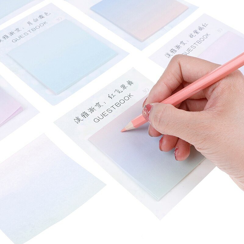 Rainbow Northern Europe Memo Pad Paper Sticky Notes Notepad Stationery Papeleria Office School Supplies Material Escolar