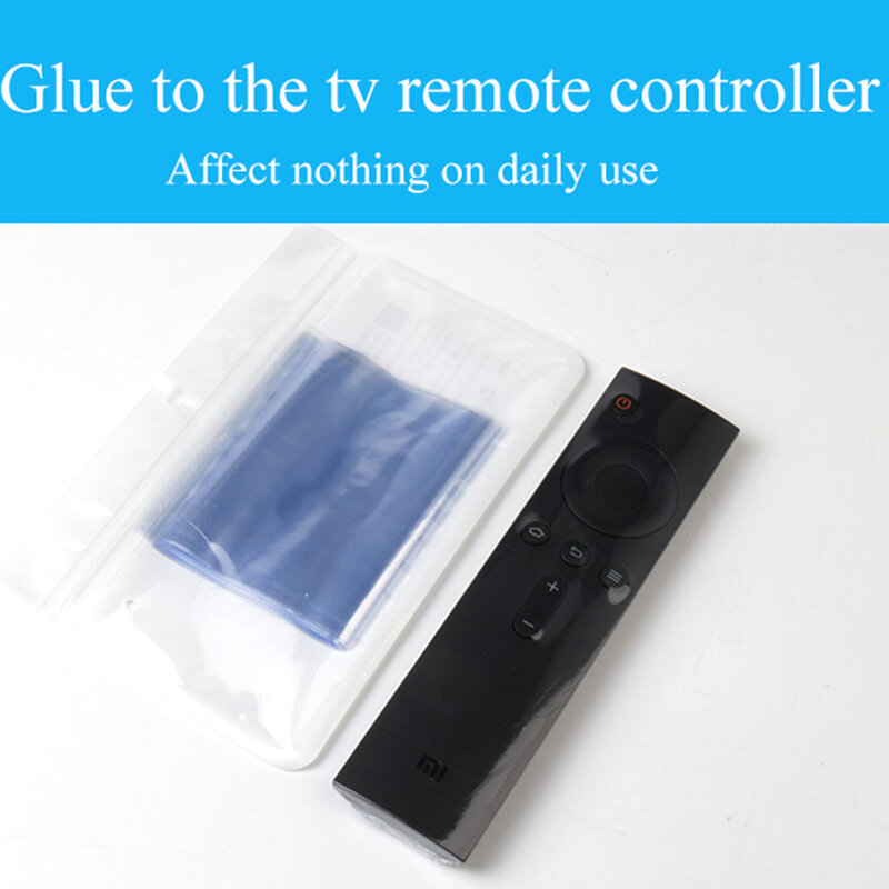 Bolsa de película transparente retráctil para Control remoto de TV, funda protectora antipolvo, aire acondicionado, 10 unidades