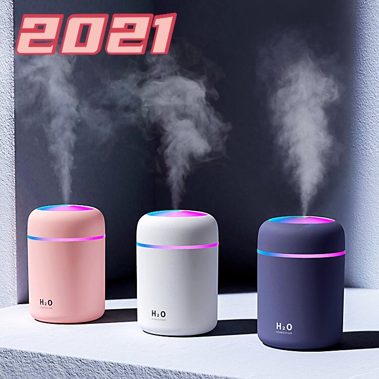 300ml USB Electric Aromatherapy Oil Diffuser Ultrasonic Air Humidifier Mist Maker with Colorful Light for Home Office and Car