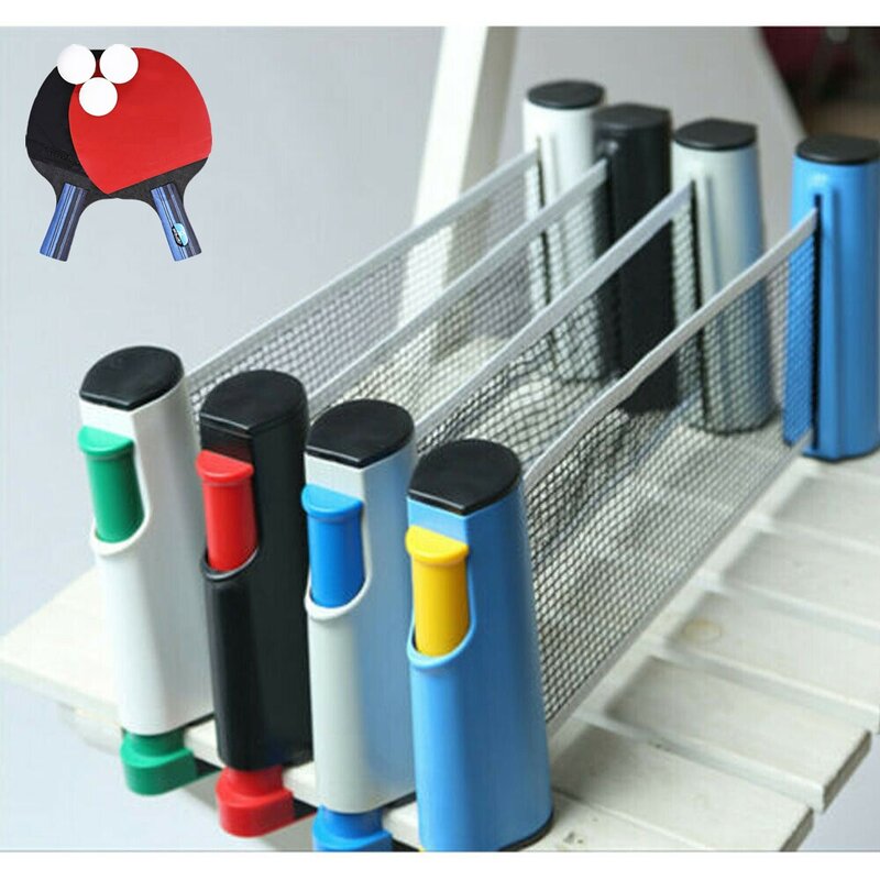New Creative Table Tennis Net Portable Retractable Ping Pong Post Net Rack For Any Table 1 set of table tennis rackets ping pong