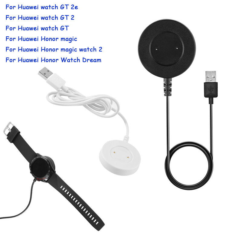 Szybki kabel ładujący USB do zegarka Huawei GT/GT 2/GT 2e ładowarka przenośny kabel ładujący zestaw do Honor Magic Watch 2 zegarek ładowarka