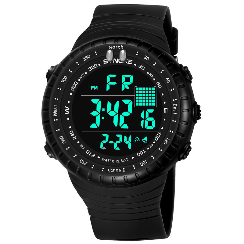 SYNOKE moda Casual orologi digitali da uomo LED impermeabile grande orologio elettronico orologio sportivo militare orologio da polso da uomo reloj hombre