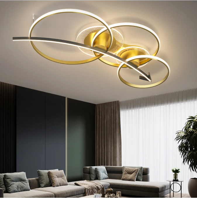 HengYuan – plafonnier européen en forme de flèche, design post-moderne, luminaire de plafond, idéal pour un salon, une salle à manger, une chambre à coucher ou un bureau