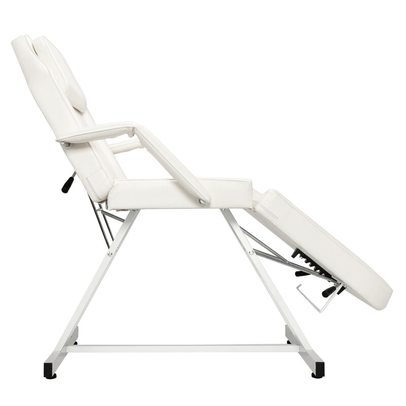 كرسي صالون تجميل HZ015 ، كرسي حلاقة مزدوج الغرض ، بدون كرسي صغير ، أبيض