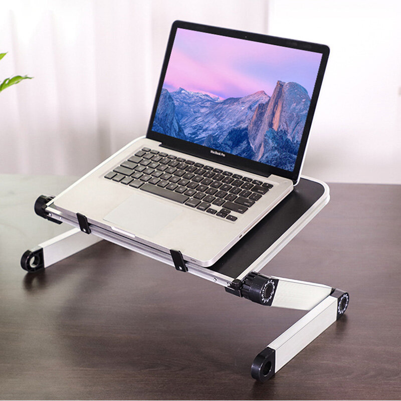 Tavolo da scrivania pieghevole per PC portatile pieghevole regolabile in lega di alluminio