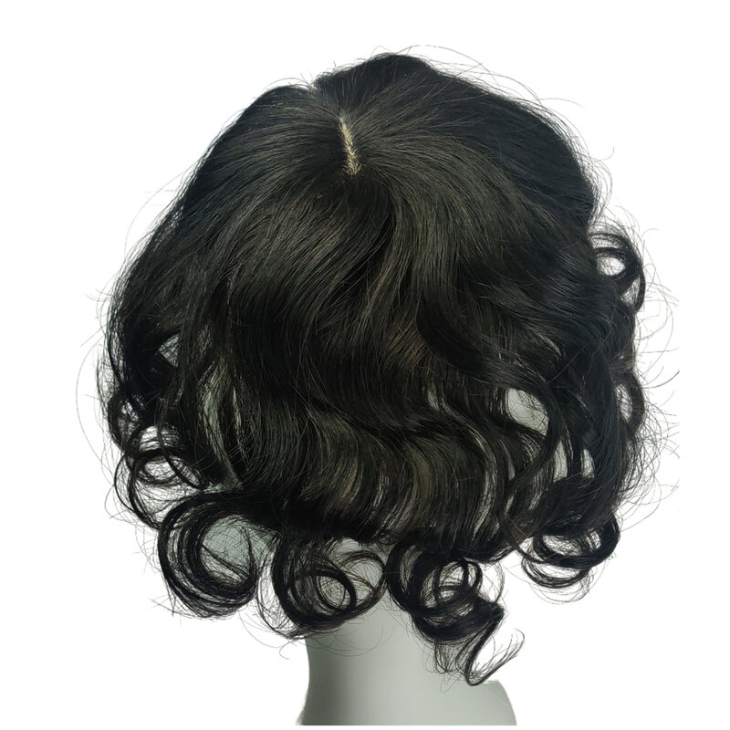 Halo Lady-extensiones de pelo con Clip para mujer, accesorio de cabello humano, Invisible, con corona, ondulado, brasileño, no remy
