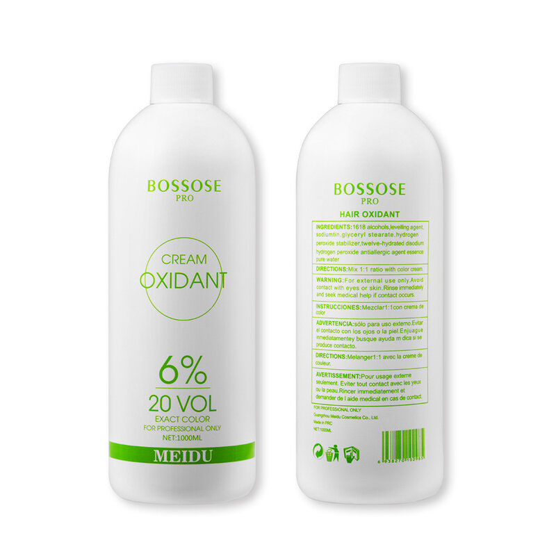 1000ML Aromatic Thick Dioxygen Milk Hair Color Cream Bleaching Powder Creme Developer Odorless H2o2 Oxidant 20vol 30vol 40 Vol