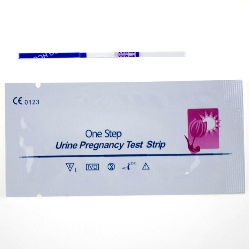 10PCS ความไวสูงและผลลัพธ์ที่ถูกต้องการตั้งครรภ์ปัสสาวะ HCG บ้านสุขอนามัย Test Strip ความแม่นยำสูงด้วย...