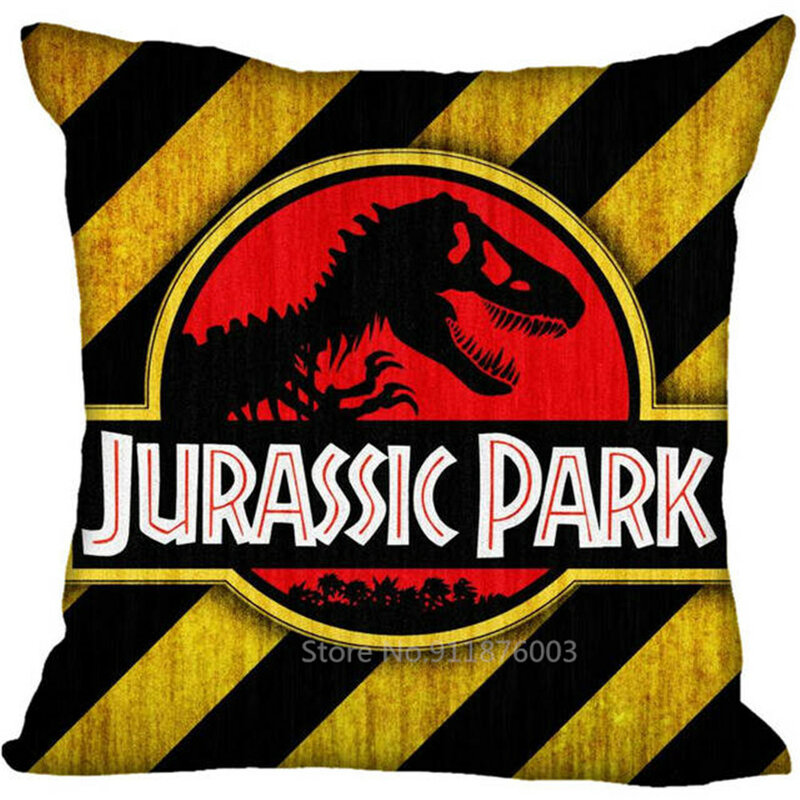 Taie d'oreiller Jurassic Park, impression 3D personnalisée, pour chambre à coucher, canapé-lit, 45x45cm (un côté)