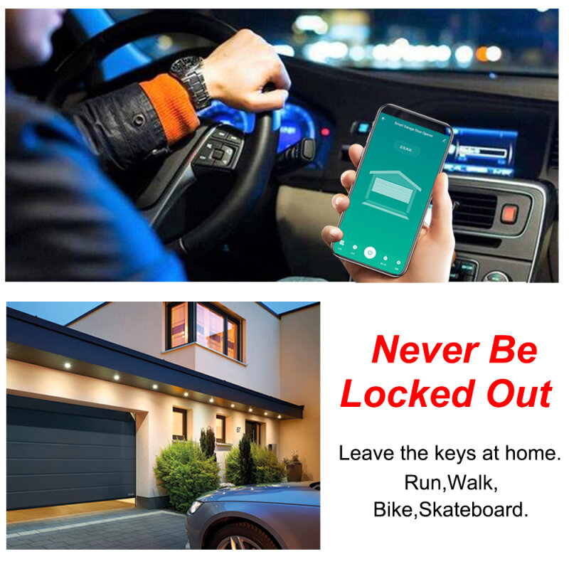 Przełącznik do drzwi garażowych WiFi inteligentny pilot do drzwi bramy pilot aplikacji współpracuje z asystentem Alexa Google Home Smart Life Tuya