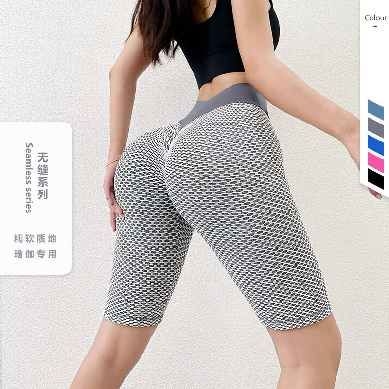 Pantalon de Yoga sans couture pour femmes, Leggings de sport, taille haute, extensible, Push-Up, collants de Fitness