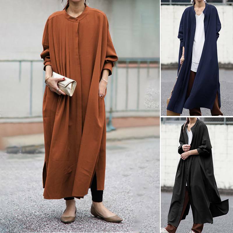 ZANZEA – chemisier Vintage à manches longues pour femmes, chemises surdimensionnées, printemps, 2021