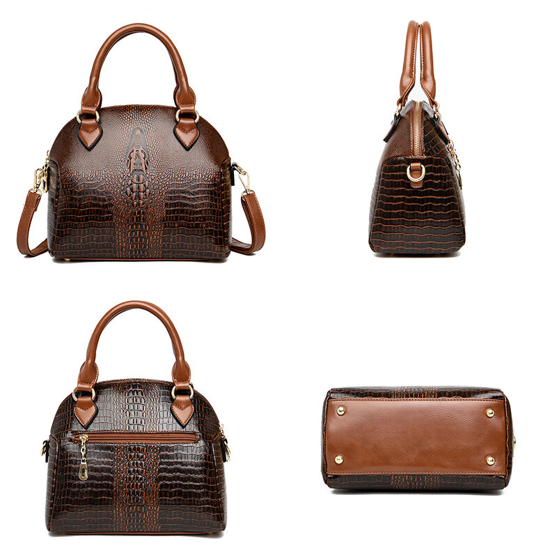 OLSITTI Fashion Casual Crocodile Pattern Pu Leather Shoulder Bags for Women 2021 High Quality Crossbody Bag Ladies Handbags