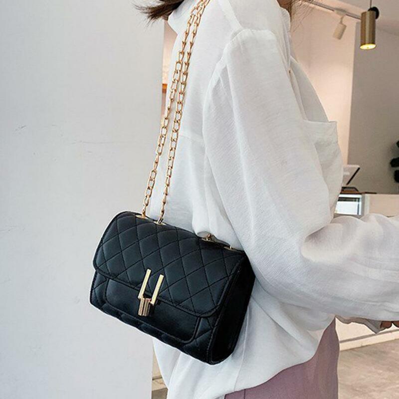 Летняя женская сумка, маленькая парная стильная версия Lingge Chain, маленькая Повседневная сумка через плечо, сумка-мессенджер через плечо