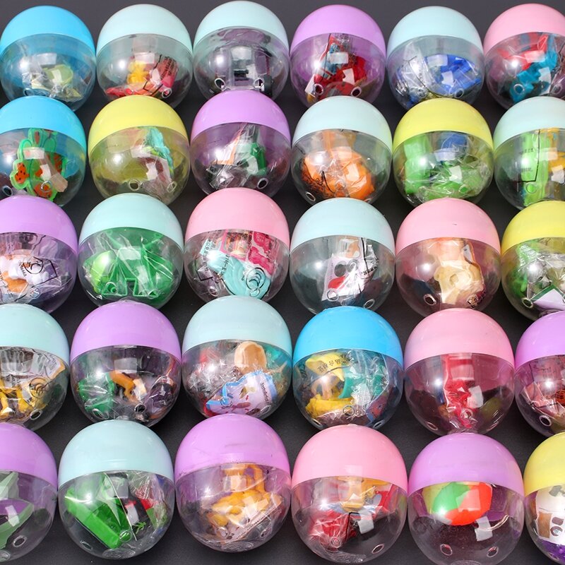 Novelty Funny Relaxing Toy Cube Surprise Egg Capsule Egg Ball Model Puppets Toy Kids Toys for Children Gifts