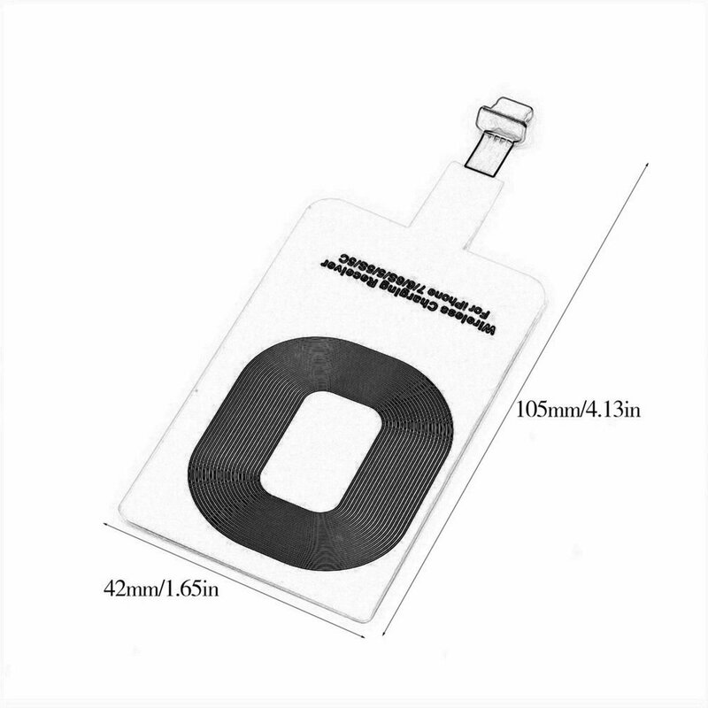 Penerima Charger Nirkabel Adaptor Pengisi Daya Universal Mendukung LED Micro USB Tipe C UNTUK iPhone 5 6 7 Android Penerima Induksi