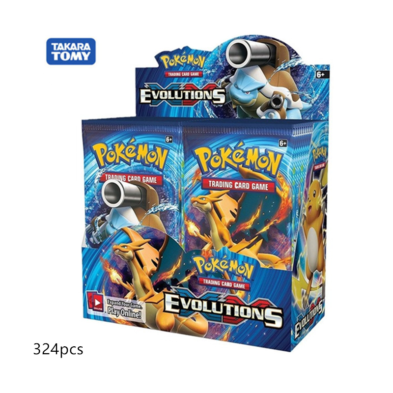 324 Buah/Kotak Kartu Pokemon Terbaru GX EX Pedang & Perisai Matahari & Bulan Kartu Perdagangan Inggris Versi Permainan Bersinar 36 Pak Mainan Koleksi