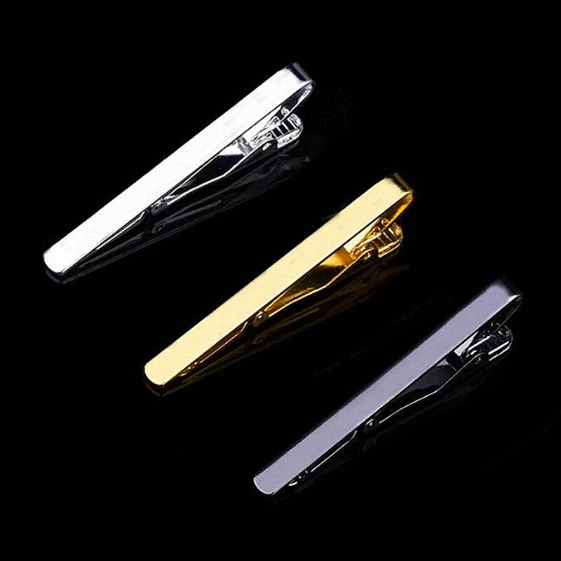 Nieuwe Eenvoudige Mode Stijl Stropdas Clip Voor Mannen Metal Gold Tone Eenvoudige Bar Sluiting Praktische Stropdas Sluiting Tie Pin Voor mens Gift