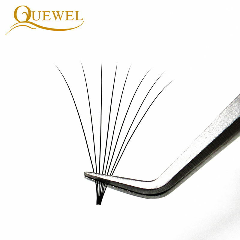 Quewel — Extensions de faux-cils 8D au volume pré-arrangé 0,07 mm, cils russes C/D à boucles épaisses faites à la main, accessoires haut de gamme, nouveauté