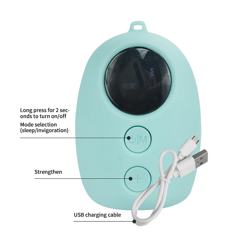 Pomoc w leczeniu zaburzeń snu Instrument USB ładowanie inteligentny mikroprądowy masażer do spania masażer nadmiarowy ciśnienia relaksacyjny dropshipping