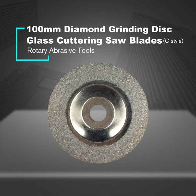 Mola diamantata 100MM dischi tagliati ruota taglio vetro lame per sega lame da taglio utensili abrasivi rotanti