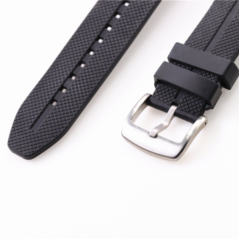 Bracelet en caoutchouc de Silicone, noir et blanc, adapté pour montre connectée LG W200, urban 2 LTE