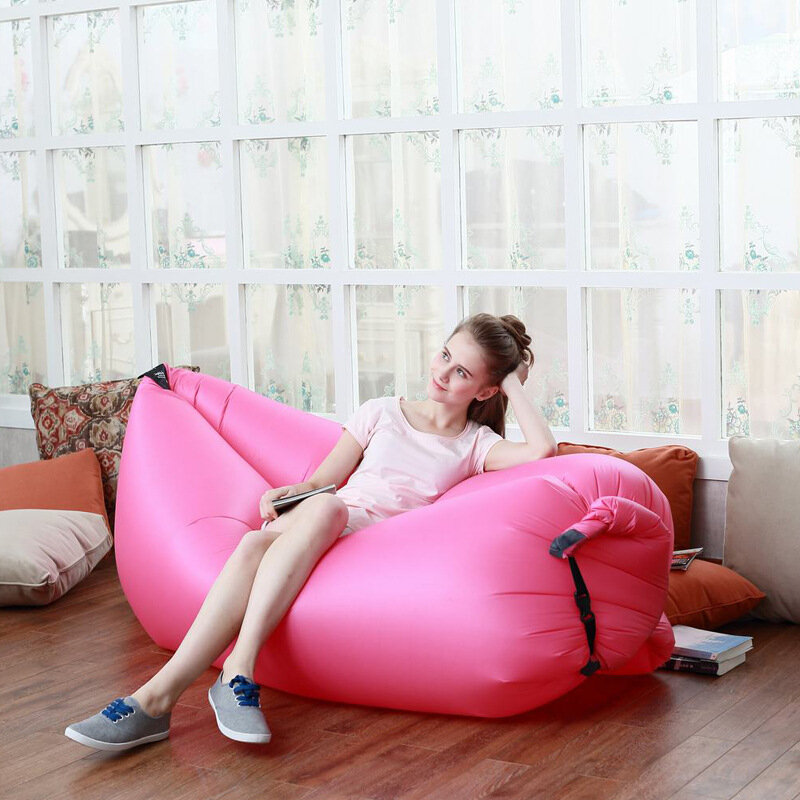 Light Sleeping Bag Waterproof Inflatable Bag Lazy Sofa Camping Sleeping Bags Air Bed Adult Beach Lounge Chair Fast Folding