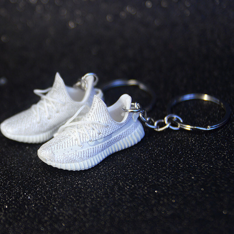 Yeezye Sneaker portachiavi 3D Mini scarpe modello zaino pendente per fidanzato regali per feste di compleanno scarpe di alta qualità portachiavi caldo