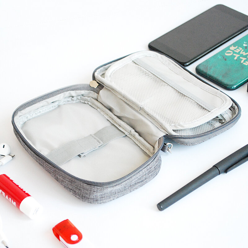 Travel Digital Cable Bag Electronic Accessories Portable Men Wires Charger Power Bank Zipper Bag Suitcase Case Organizer Supplie