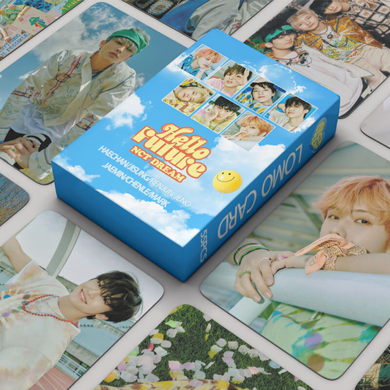 55 Cái/bộ Kpop NCT DREAM Album Mới HELLO Tương Lai Bưu Thiếp Caro Lumin MARK Chenle Thẻ Dành Cho Người Hâm Mộ Bộ Sưu Tập
