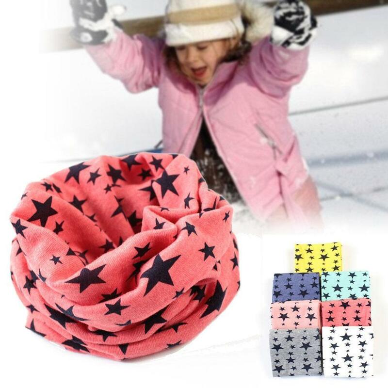 Детский хлопковый шарф с круглым вырезом, осенне-зимний шарф для мальчиков и девочек, детский нагрудник, детский шейный платок