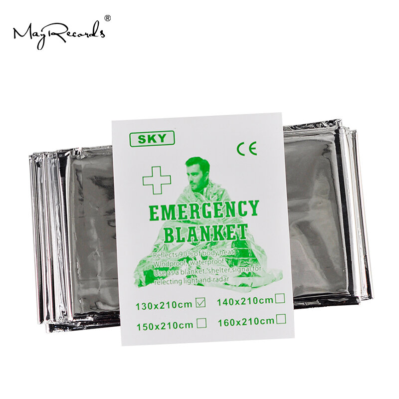 Free Shipping Cold-proof Military First Aid Emergency Blanket Survival Rescue Curtain Outdoor Life-saving Tent