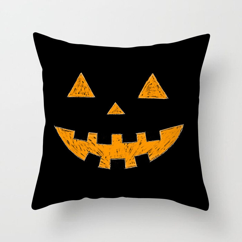 45cm Halloween Blue Purple Black Pillowcase Ghost Party Pumpkin Trick Or Treat Party Happy Halloween Party Decor For Home 2021