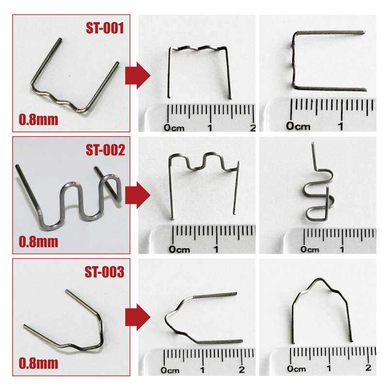 1500Pcs Bumper Reparatie Plastic Lassen Hot Nietmachine Nietjes Kit