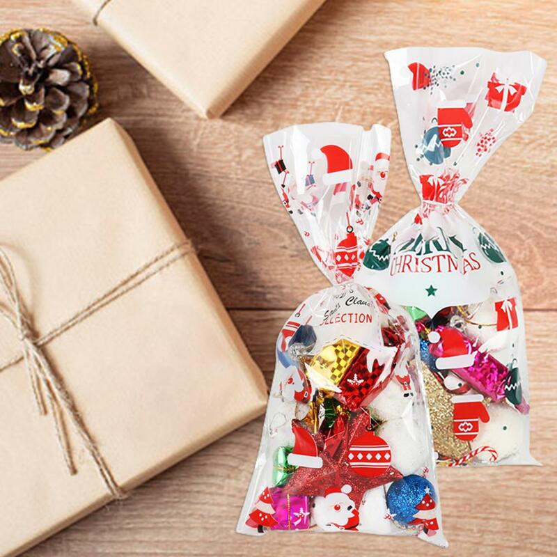 Bolsa de dulces multiusos, bonito patrón de Navidad, recuerdo de fiesta, bolsa de regalo
