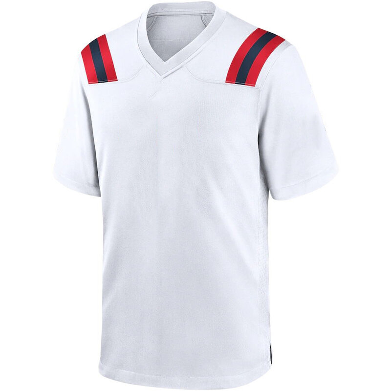 ที่กำหนดเอง Stitch Mens เจอร์ซีย์อเมริกันฟุตบอล New England แฟนเสื้อ EDELMAN MICHEL GILMORE McCOURTY HARRY STIDHAM Jersey