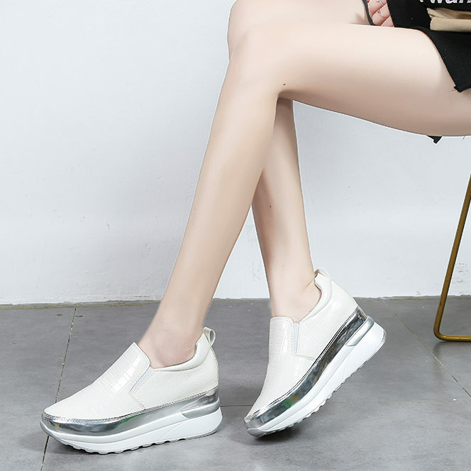 Zapatillas vulcanizadas informales para mujer, zapatos planos de malla transpirables para caminar, 35-43 talla grande, 2020