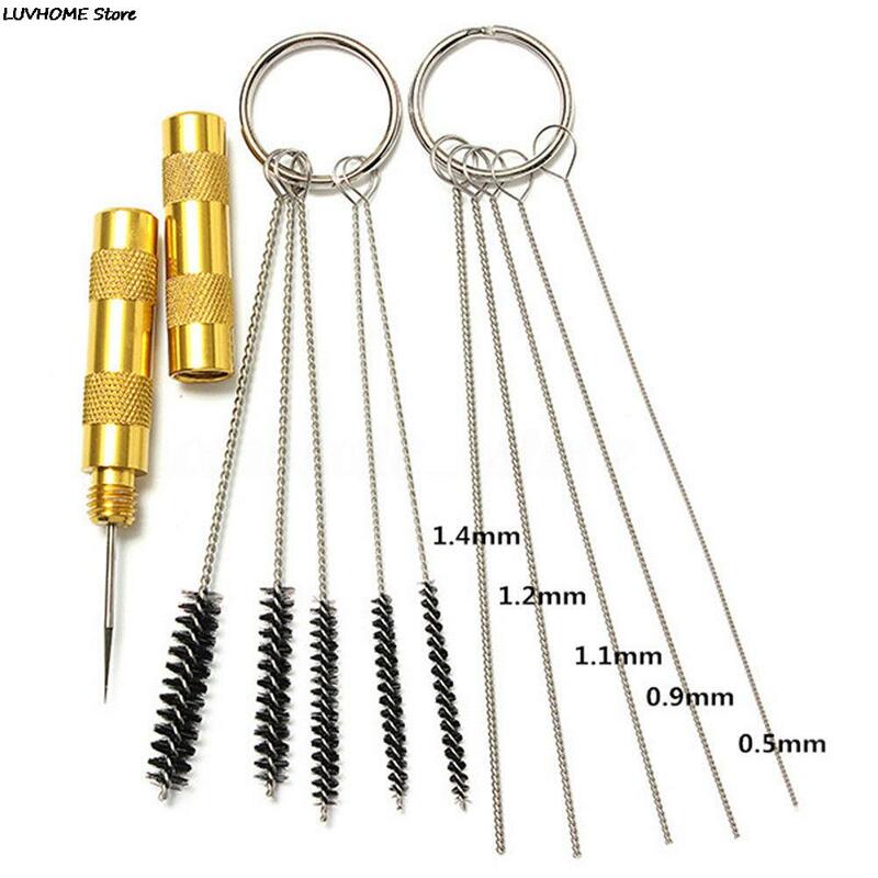 11pcs /set Airbrush Spray Gun Nozzle Cleaning  Kit Needle & Brush Set Repair Tool