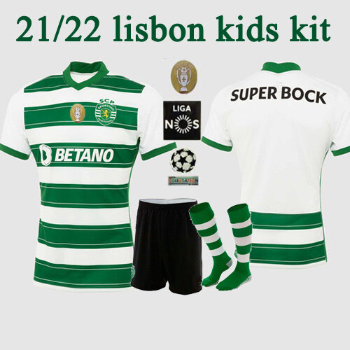 Männer 21 22 Sporting CP camisa de futebol PHELLYPE 2021 2022 Sporting Lissabon VIETTO Fußball Hemd SPORAR JOVANE uniform kinder
