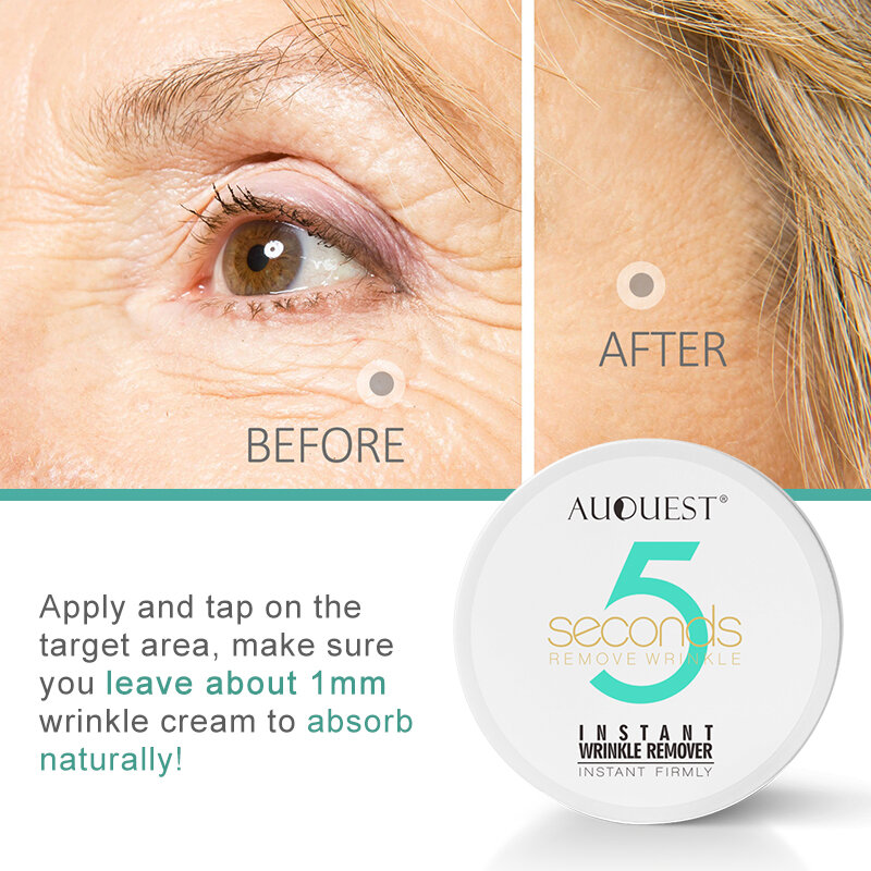 Instant Wrinkle ครีม5วินาทีริ้วรอย Remover Puffy Eye กระเป๋า Lifting Skin Anti-Aging Day Cream แต่งหน้า Primer กระชับ skin Care