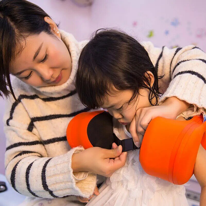 Crianças ajustáveis espuma anel de braço natação anel de ombro piscina brinquedos bebê pescoço tubo float círculo nadar aluno para 1 -6 anos de idade