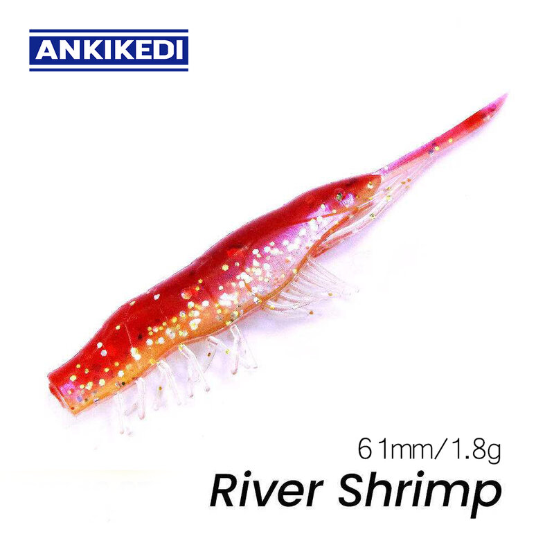 ANKIKEDI – appât souple en Silicone pour la pêche, leurre pour attraper des poissons tels que les carpes, les bars, les brochets, les Gamba, les gambalas, le ver de mer, le Rockfishing