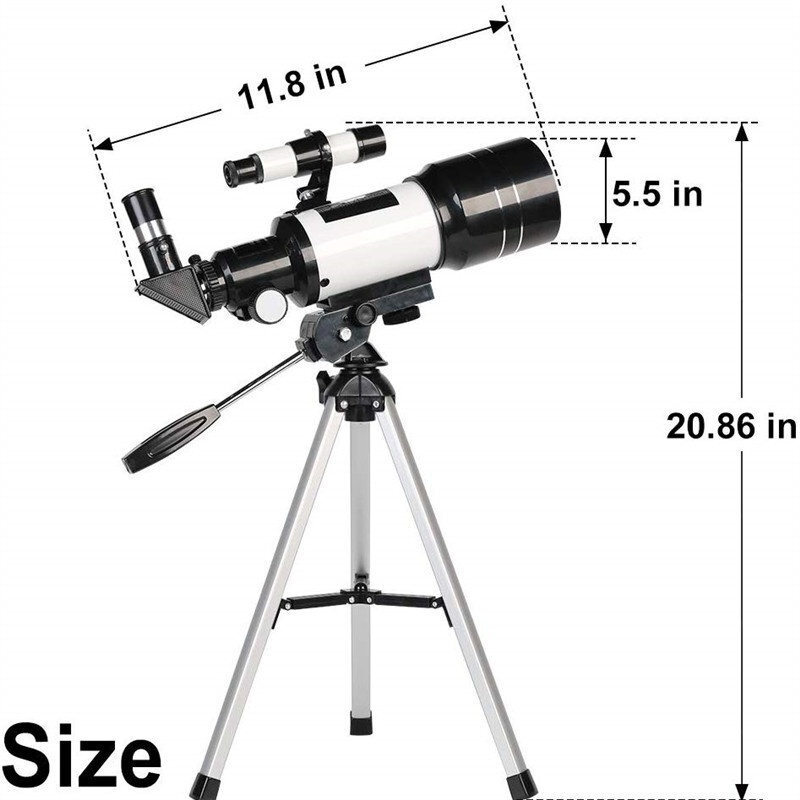 Telescopio astronomico di rifrazione Visionking con treppiede portatile Sky Telescopio monoculare portata di osservazione dello spazio all'aperto
