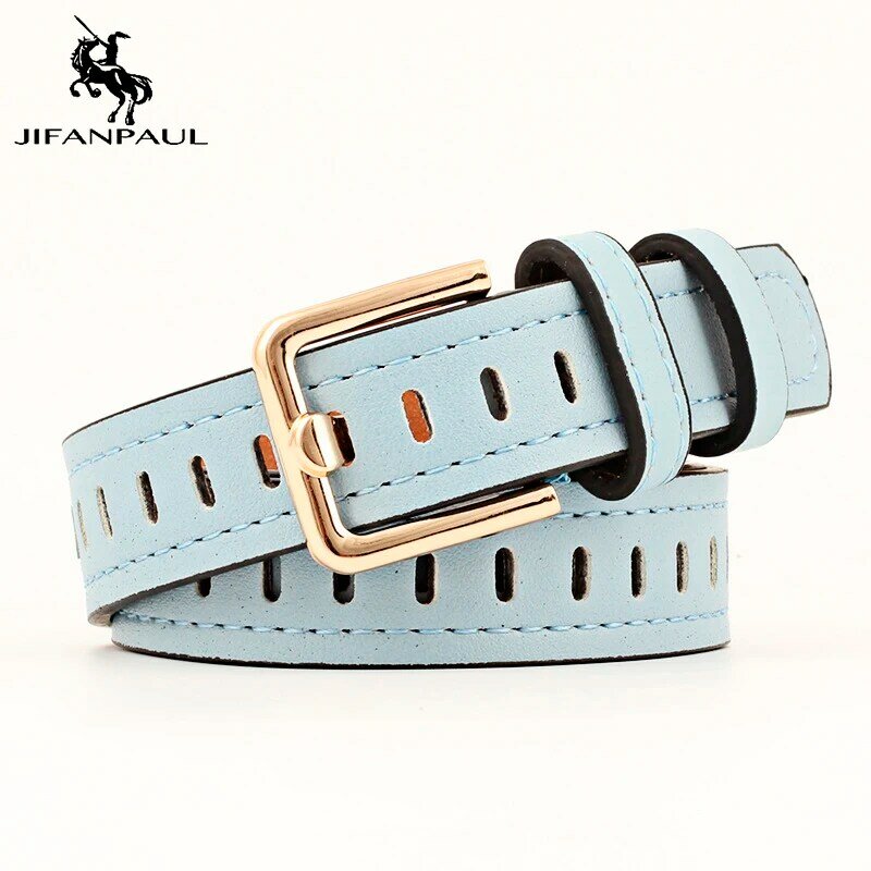JIFANPAUL women belts jeans belt personality trousers belt pin buckle retro elegant student decoration jeans belt for women