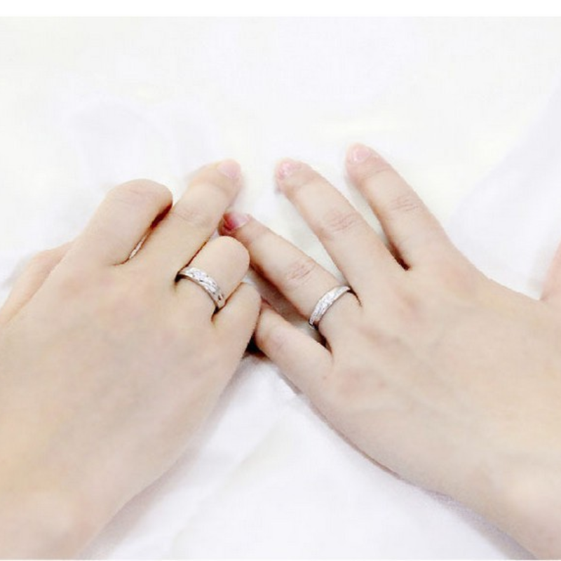 SODROV-Conjunto de anillos de plata 925 para parejas, Anillos y joyas para boda, joyería S925, anillo ajustable