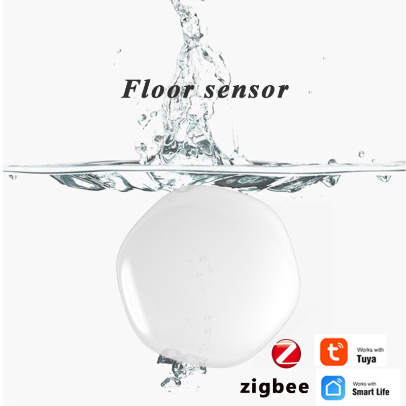 Zigbee-alarme para vazamento de água, detector de inundação, tanque de água, articulação completa, smart life, app, monitoramento remoto