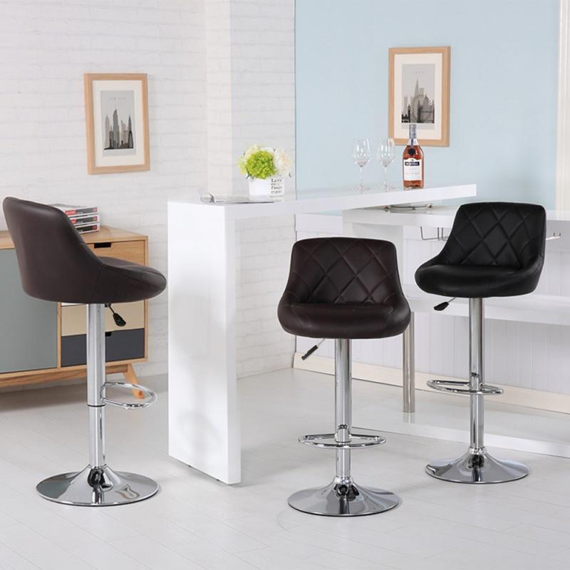 2 Teile/satz Moderne Bar Stühle Esszimmer Stühle Einstellbare Swivel Barhocker Küche Zähler Stühle Hause Büro Stuhl HWC